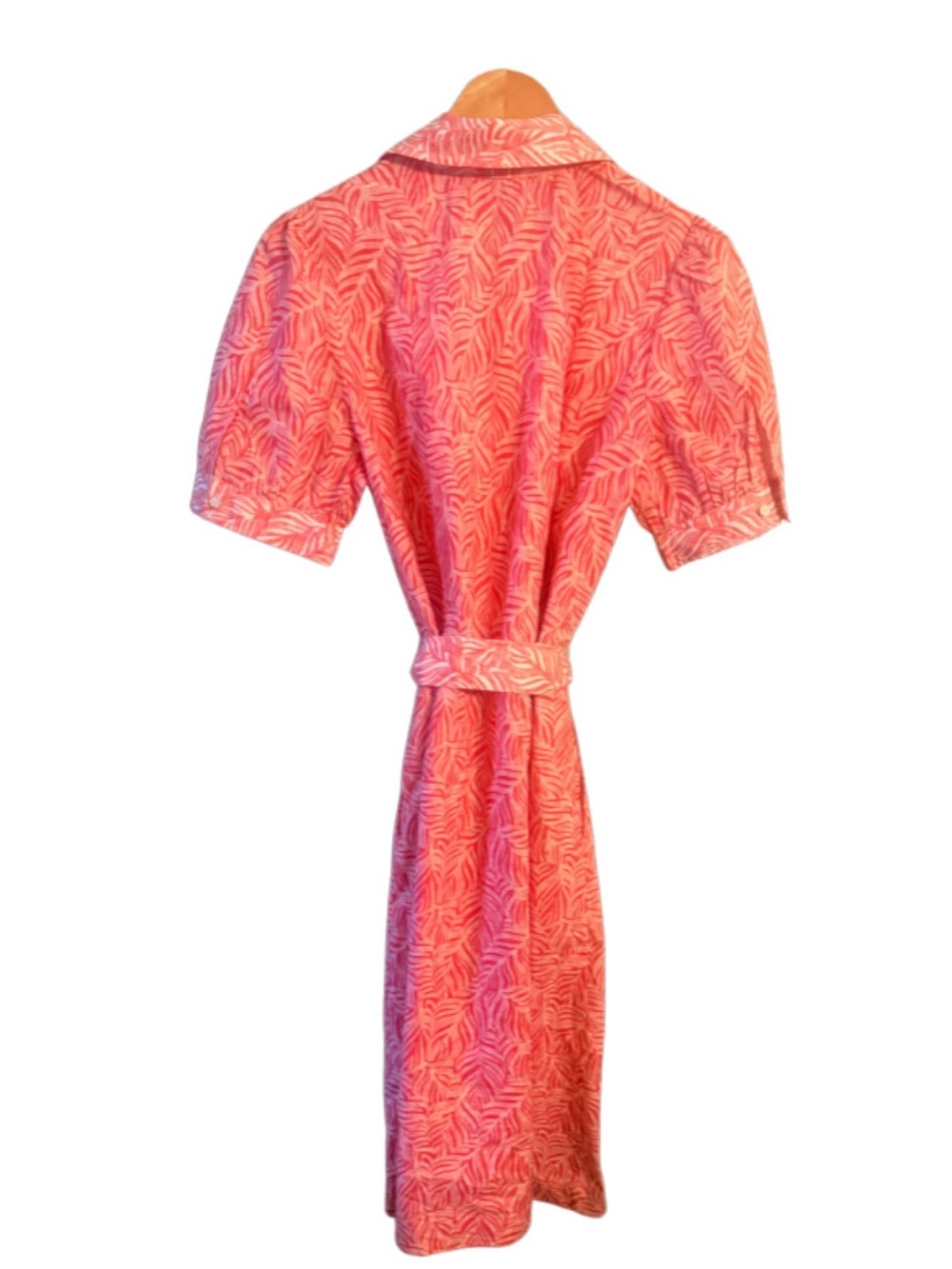 J. McLaughlin Palm Breeze Kirby Dress Size Medium Rose White - Picture 6 of 10